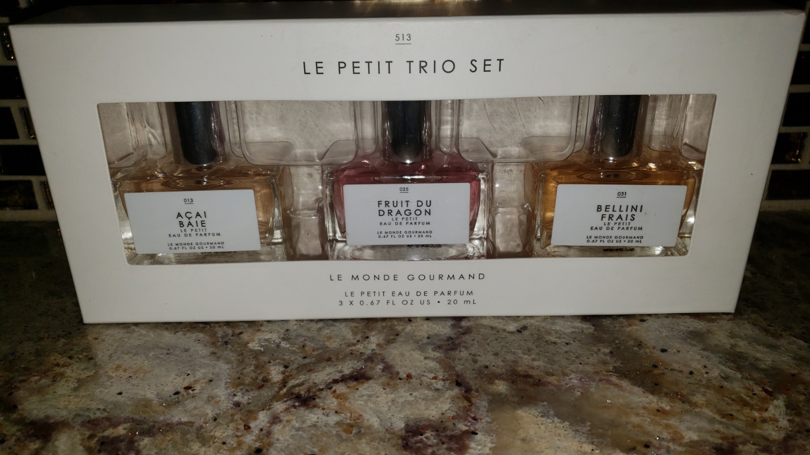 LE MONDE GOURMAND Le Petit Trio Gift Set Le Petit EDP Spray 3 X 0.67oz Each NIB