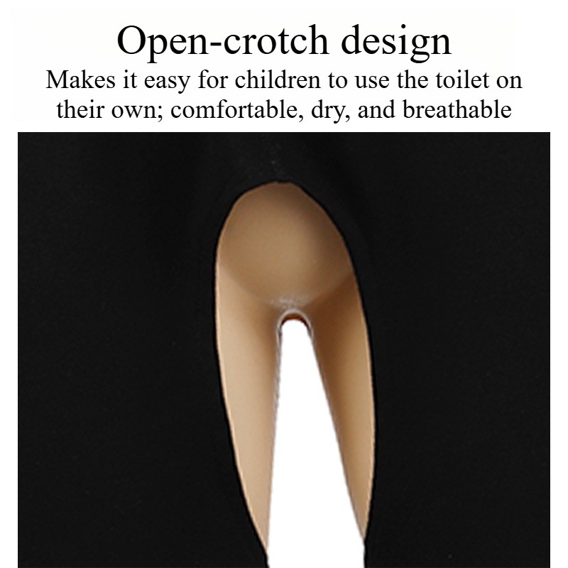 Cotton Three-quarter-length pants Adult Open-Crotch Pants Bedridden Incontinence