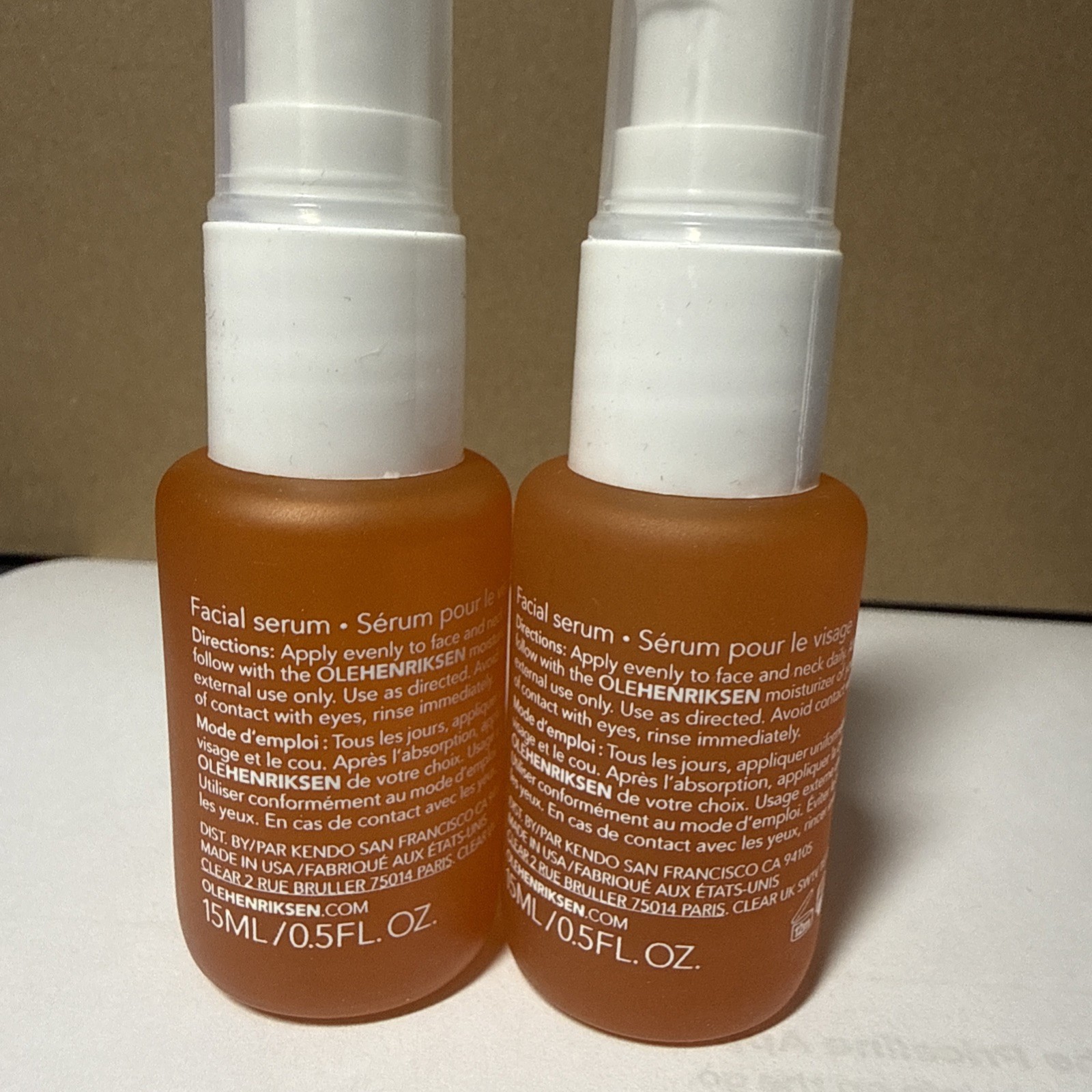 2-PACK OLE HENRIKSEN Truth Serum Mini Collagen Booster Complex 0.5 fl oz NWOB