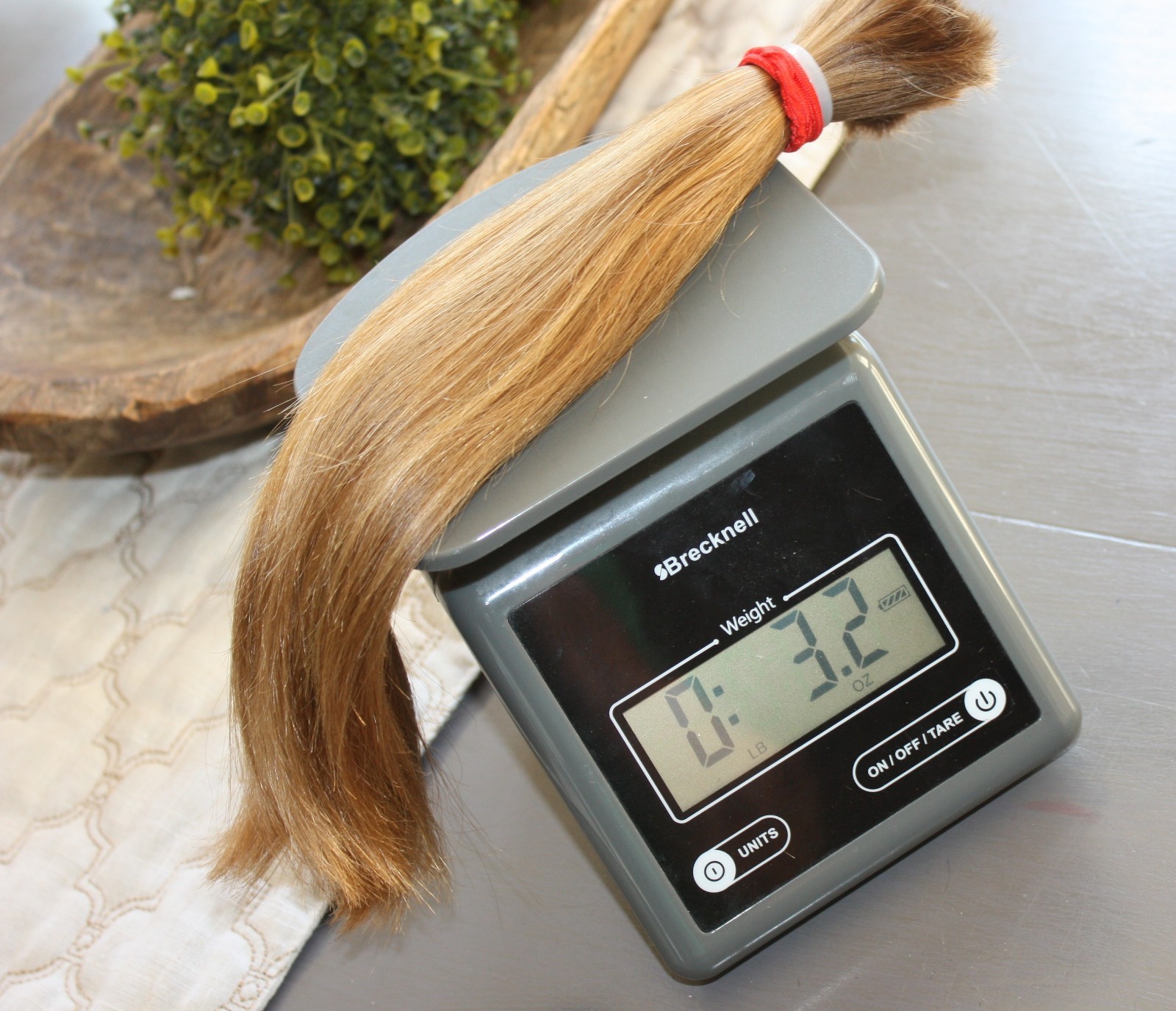 HAIR REBORN WIG 13 IN 3.2oz BABYFINE & SILKY BLONDE BLENDS PONYTAIL F91