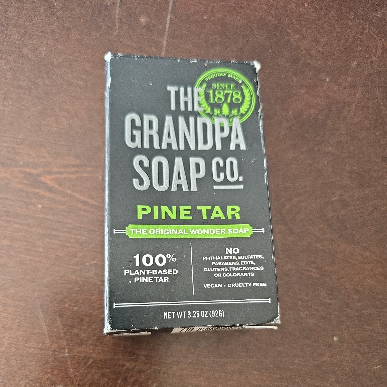 The Grandpa Soap Co. Original Wonder Soap Pine Tar 3.25 Oz. (C059)