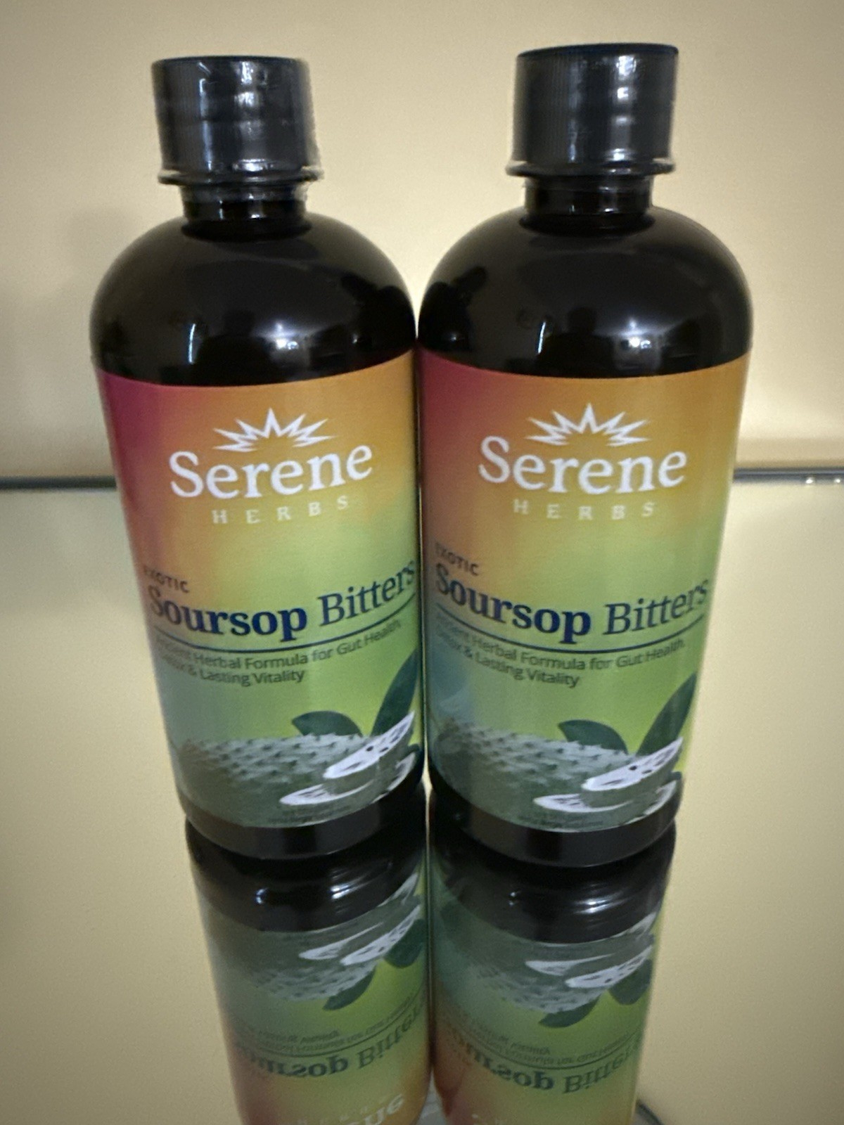 2 Packs Serene Herbs Soursop Bitters Gut Health Detox Herbal Dietary Supplement