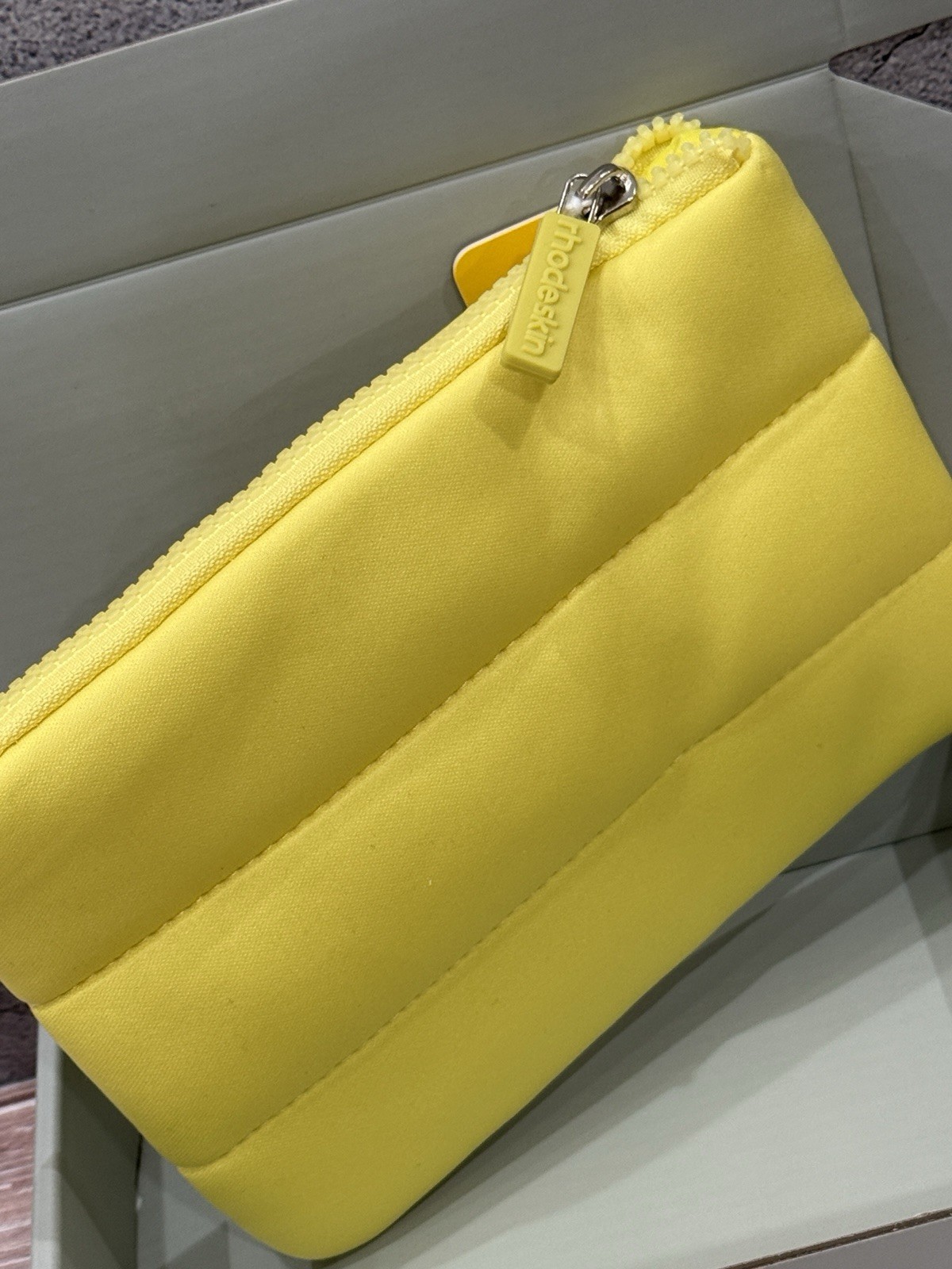 RHODE Cosmetic Pouch Makeup Bag Lemontini Limited Edition Bag Yellow
