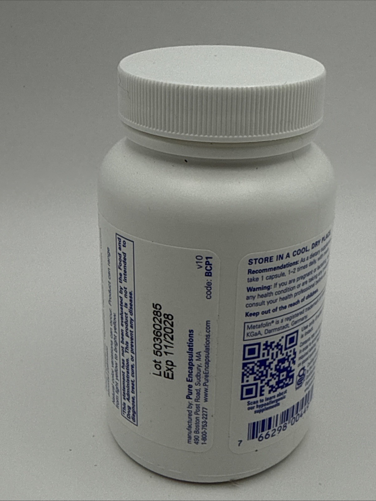 B Complex Plus 120 Capsules EXP 11/2028