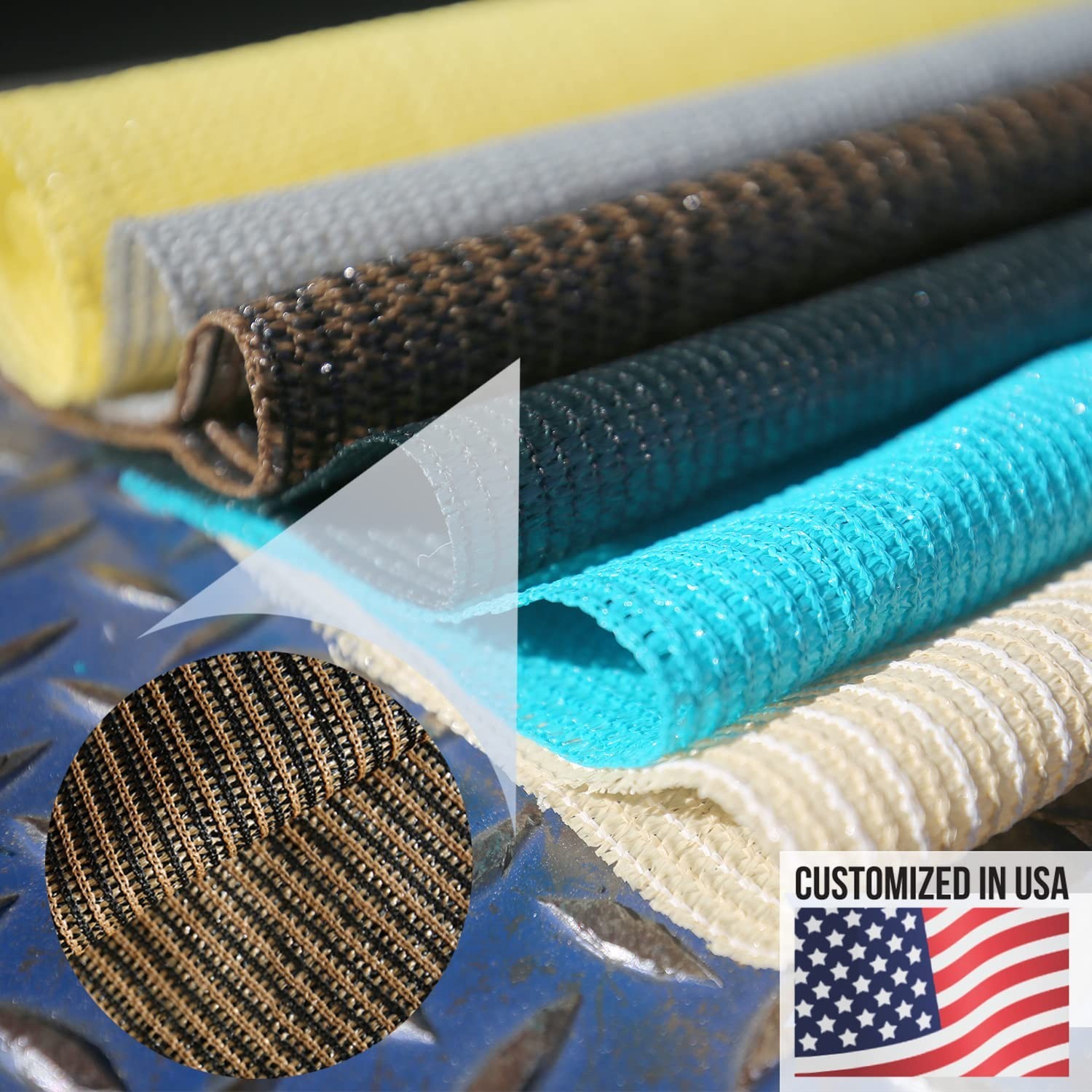 E&K Sunrise 6′ x 50′ Sun Shade Fabric Roll Outdoor Sun Shade Cloth Pergola Co…