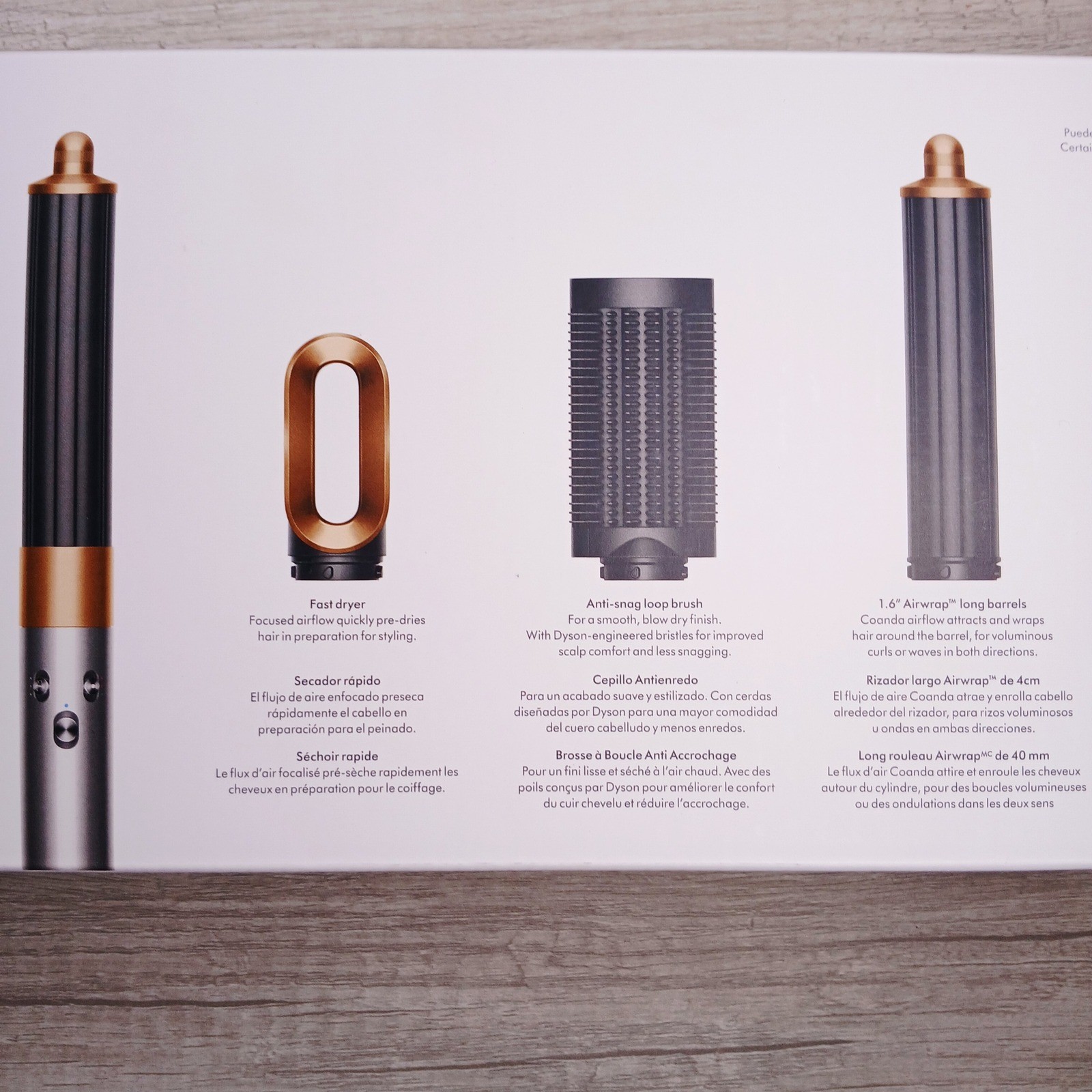 Dyson Airwrap Origin Multi-Styler Nickel Copper with 3 Attachments New