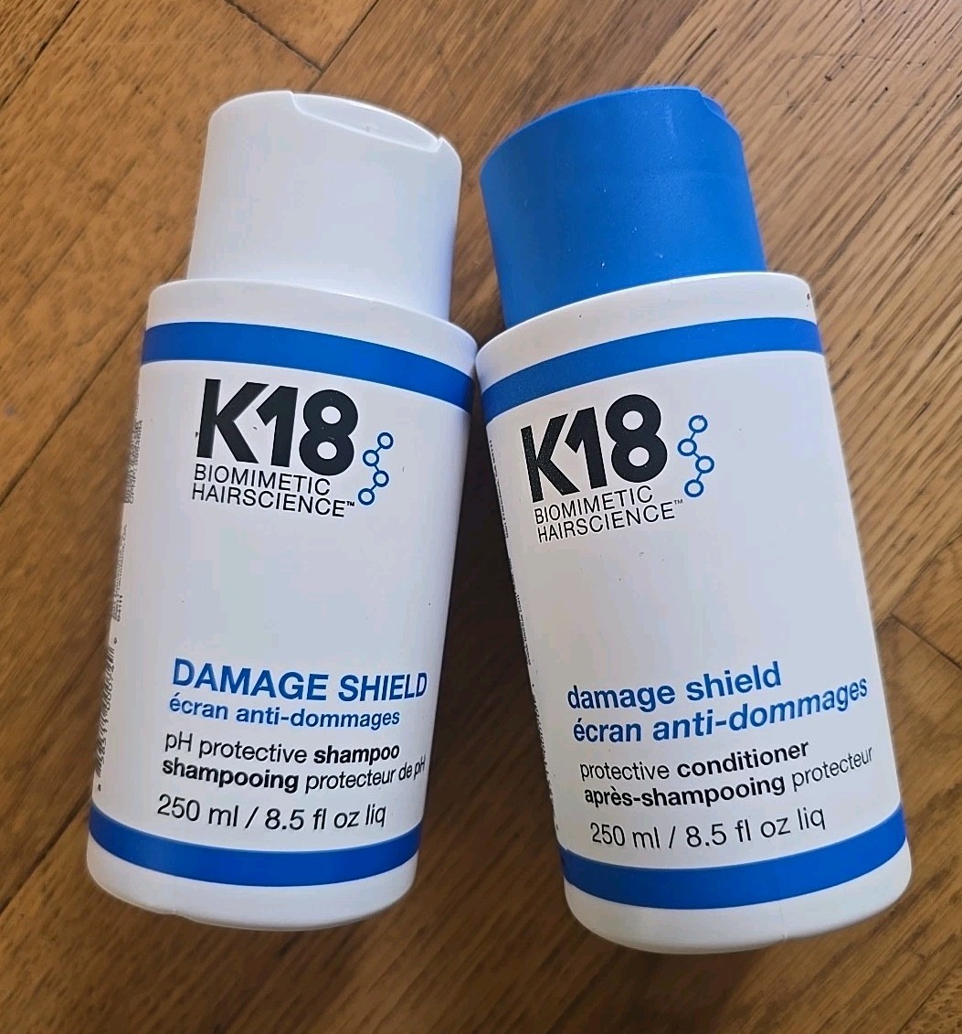 K18 Biomimetic Hairscience Damage Shield Shampoo & Conditioner 8.5 fl oz – NEW