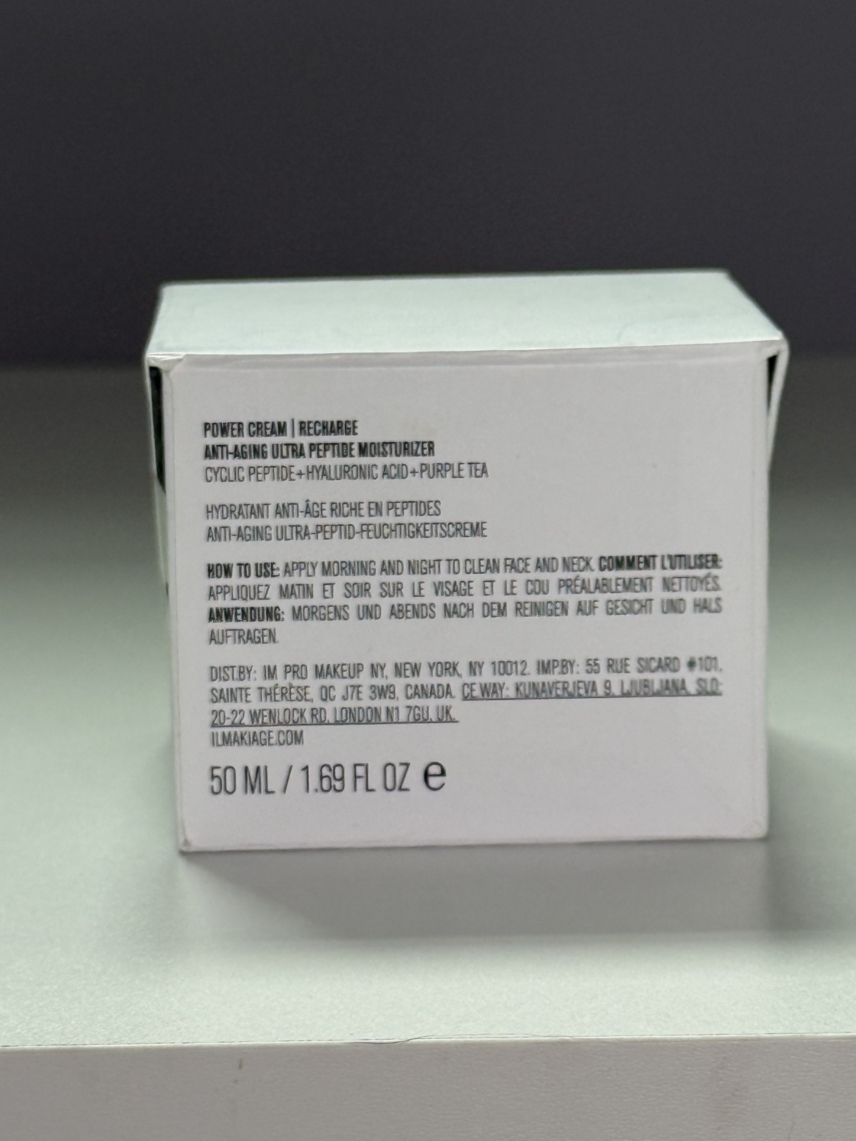 Il Makiage Power Cream Recharge Anti Aging Ultra Peptide Moisturizer 1.69oz NEW