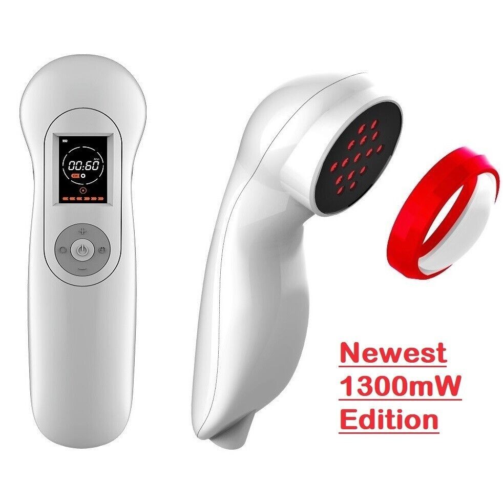 Cold Laser Therapy Device 1300mW Pain Relief LLLT Soft Red Light Lazer Treatment