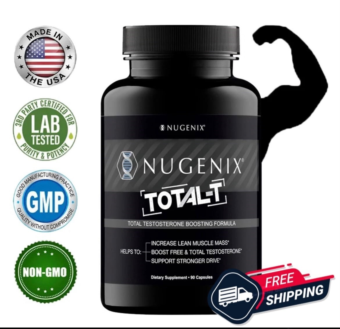 New Nugenix Total-T 90 Capsules Exp. 08/28