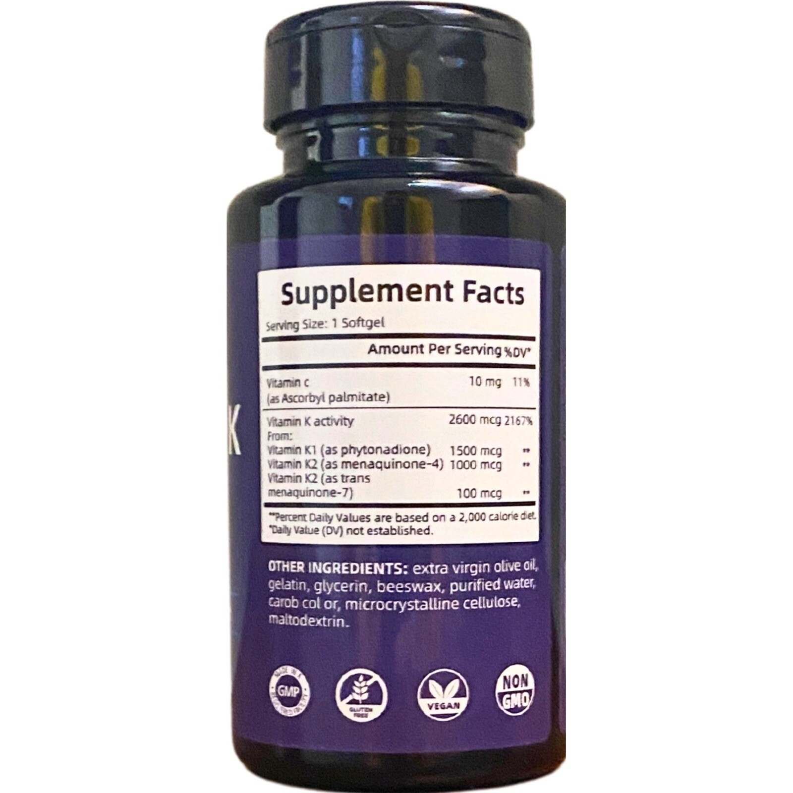 Vitamin K Complex – 120 Softgels – 2 Month Supply