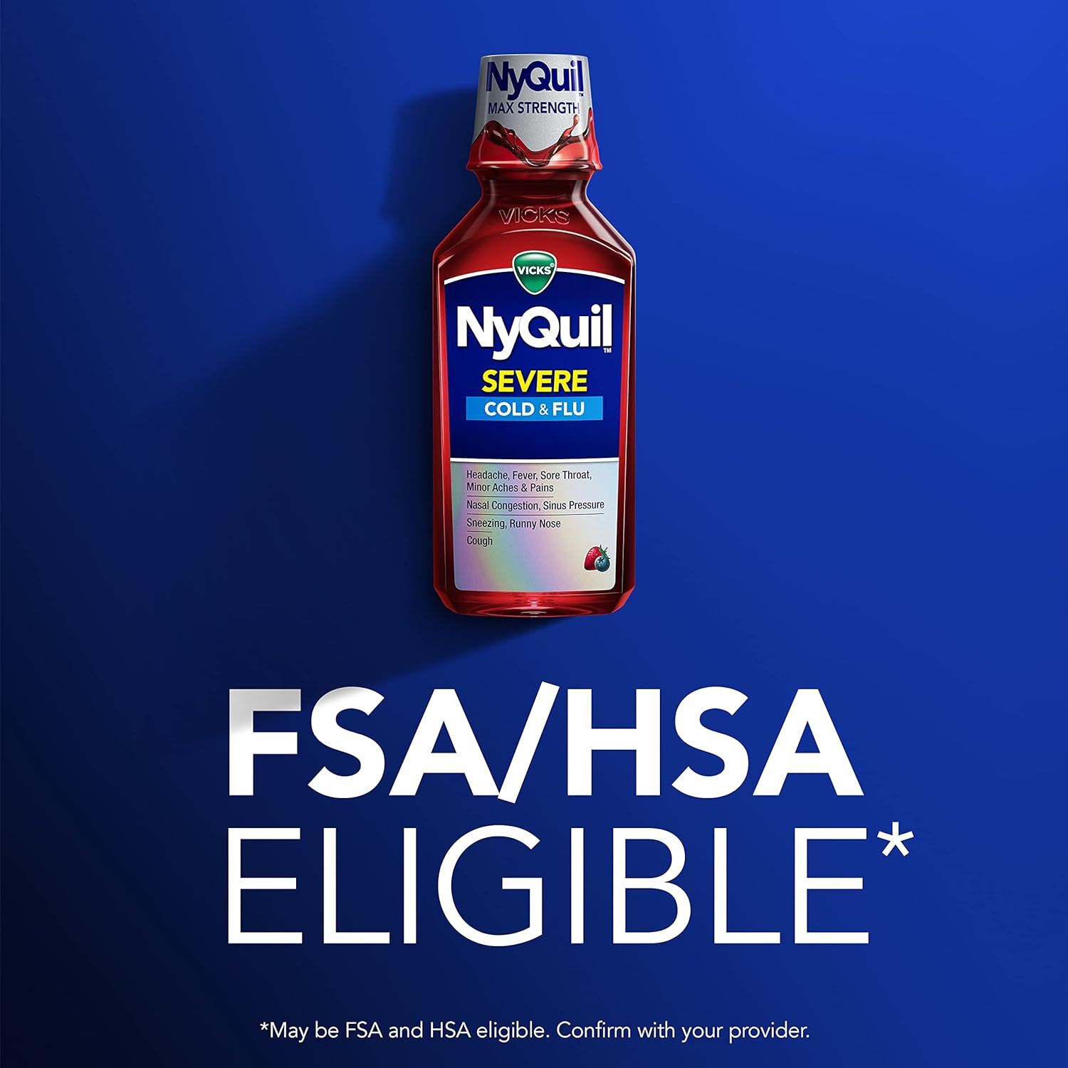 Nyquil SEVERE Cold & Flu Liquid Twin Pack, Nighttime Relief Medicine for Headach