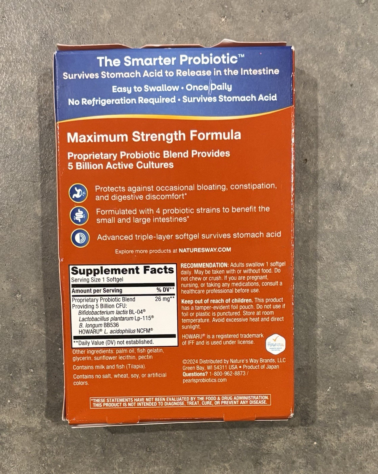 3x Nature’s Way Max Potency Probiotic 30EachSoftgels Pearls EsySwallow EXP 12/25