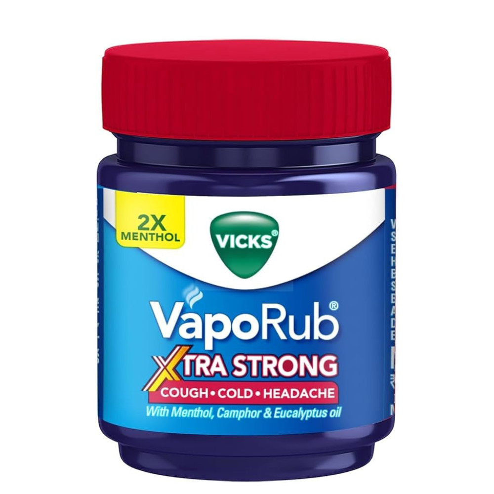 Vicks VapoRub Xtra Strong 1.76oz / 50ml Menthol Blend Fast Relief Pack of 12
