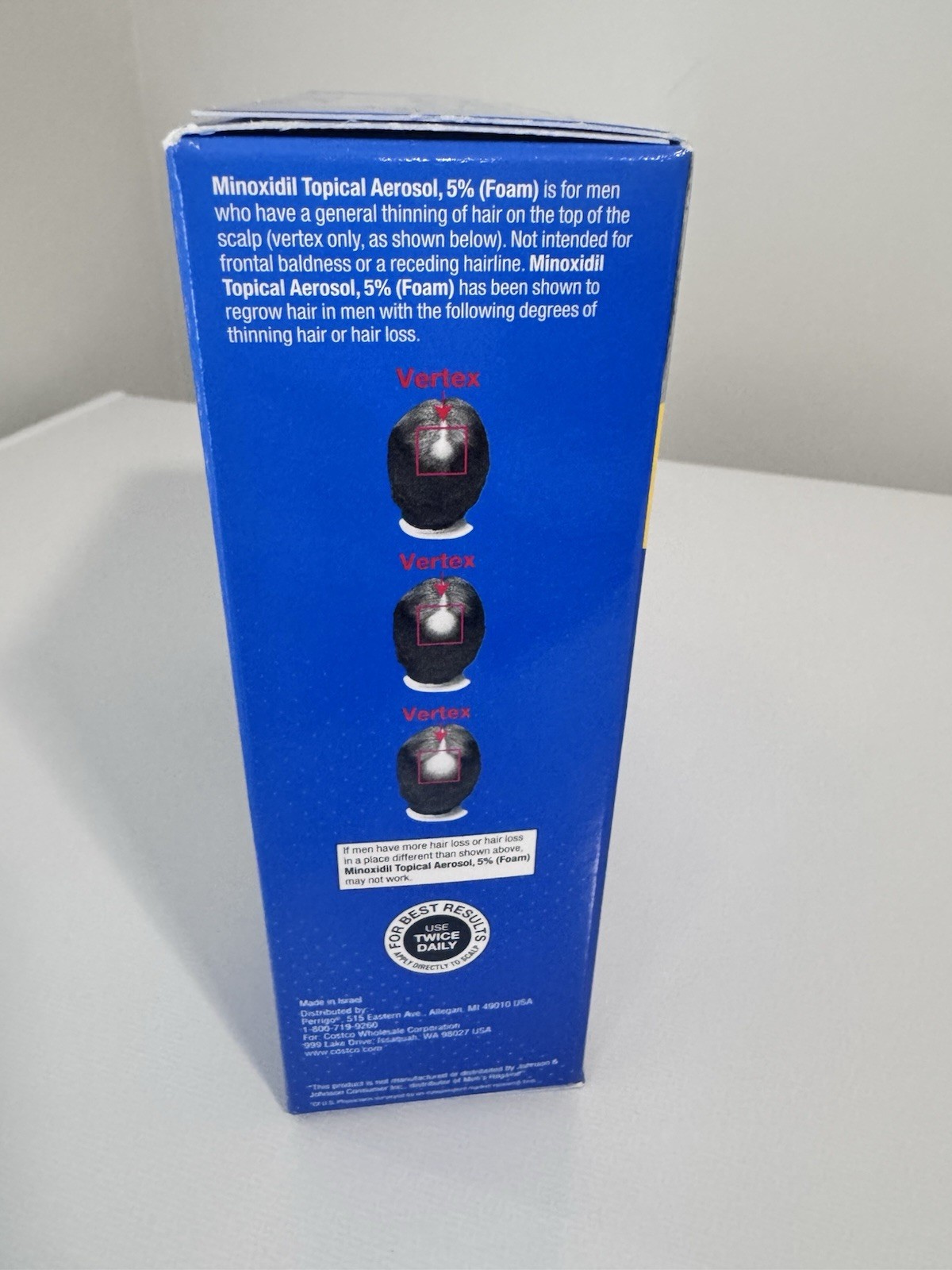 Kirkland Signature Minoxidil 5% Foam for Men – Hair Regrowth For 6 Month Supply