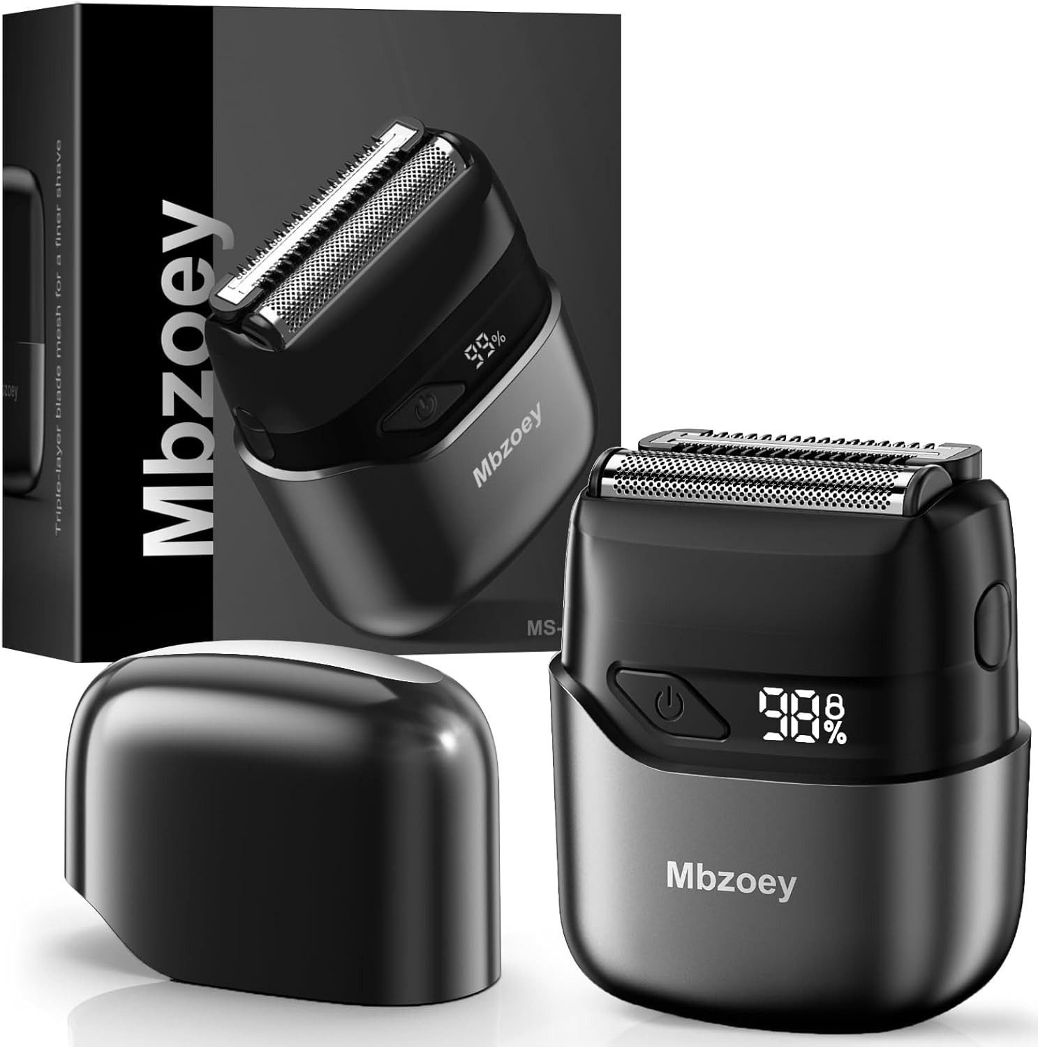 Electric Foil Shavers for Men: Mini Electric Razor for Face – IPX7 Waterproof Co