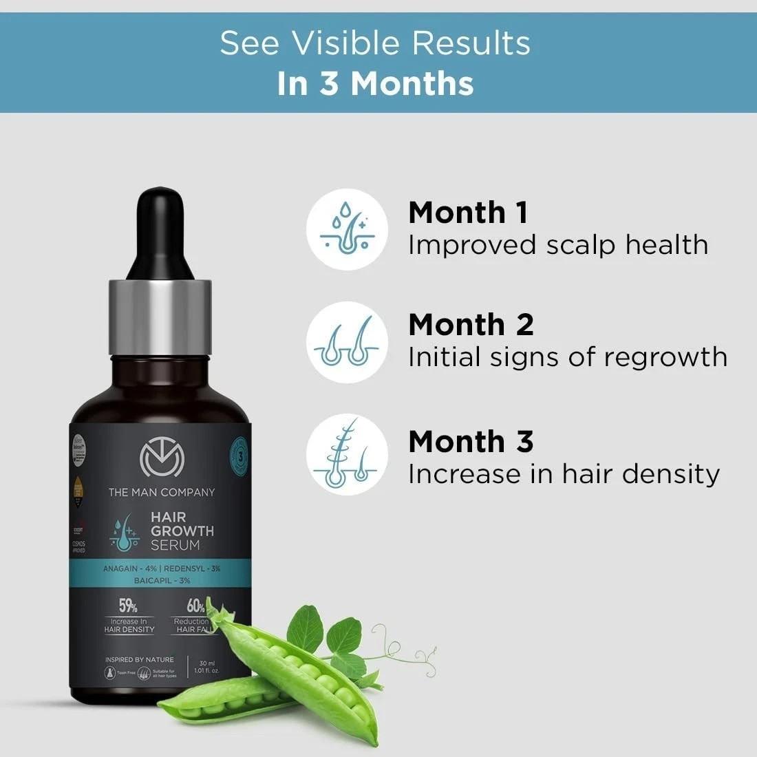 The Man Company Hair Growth Serum for Men 30ml