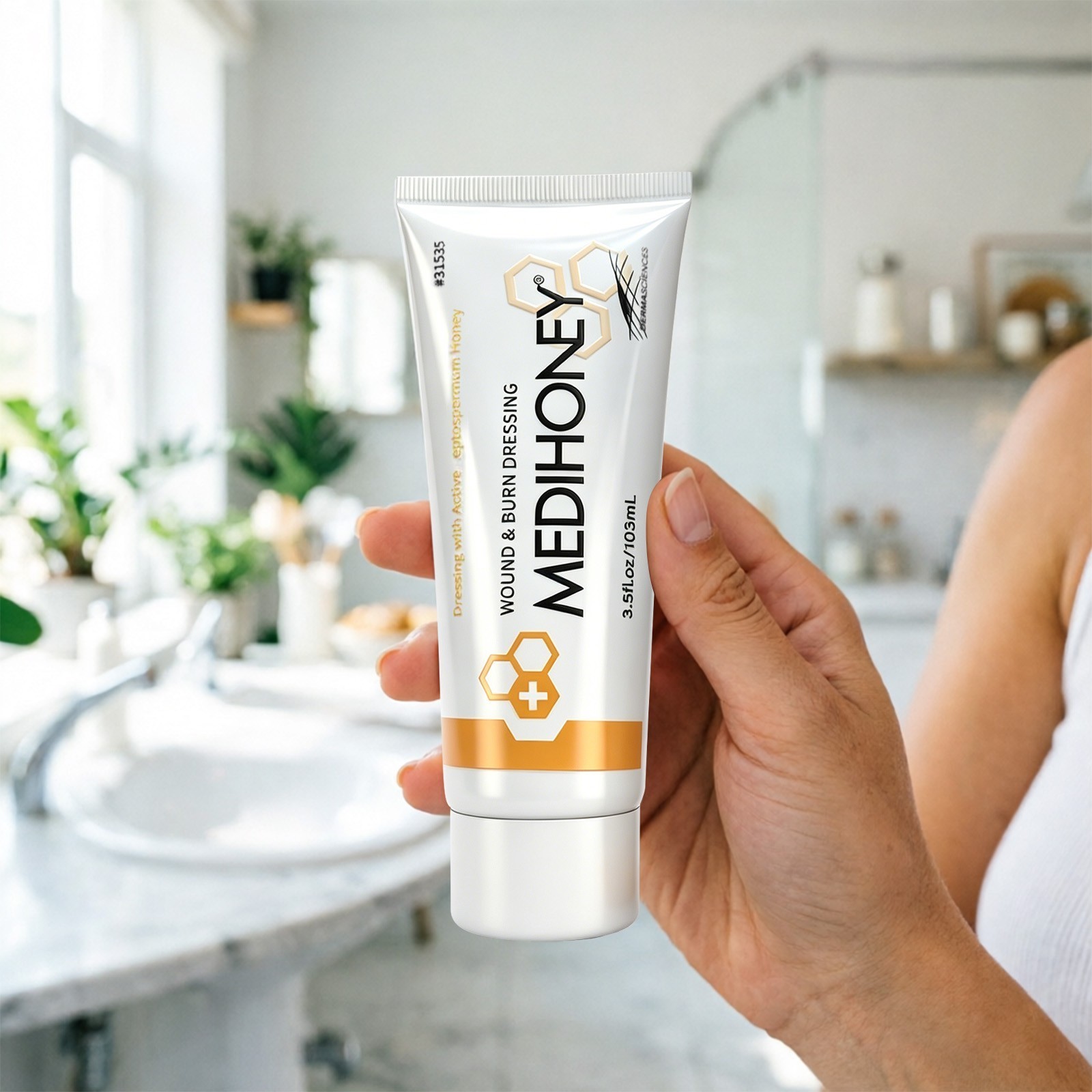 MediHoney – 3.5 oz Gel Wound & Burn Dressing Tube Medical Grade Honey NEW