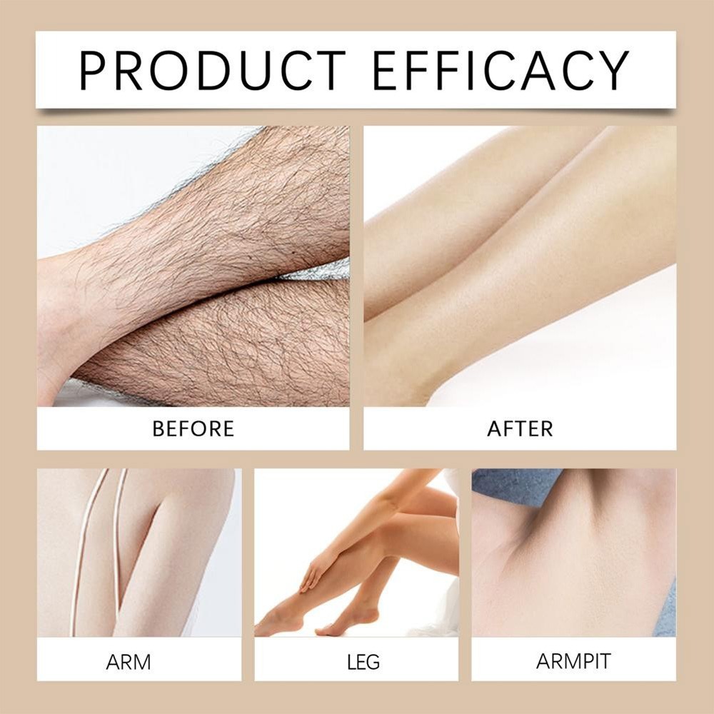 Facial Hair Removal Cream Coconut Oil Based Gentle Body Hair Remover 3.53OZ/100g