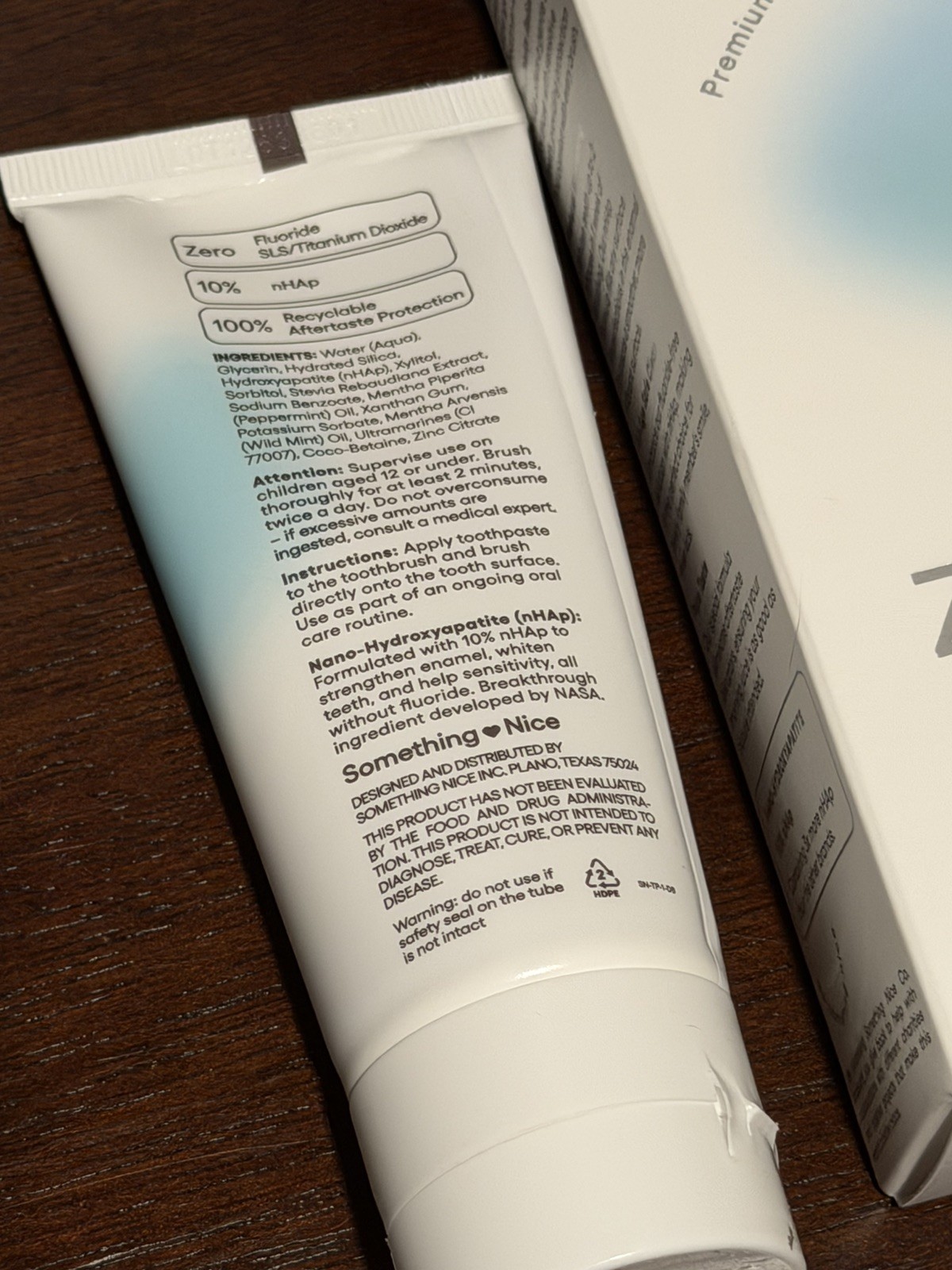 Something Nice Zero Pro Premium Toothpaste Soft Mint 4oz NEW Sealed Fast Ship