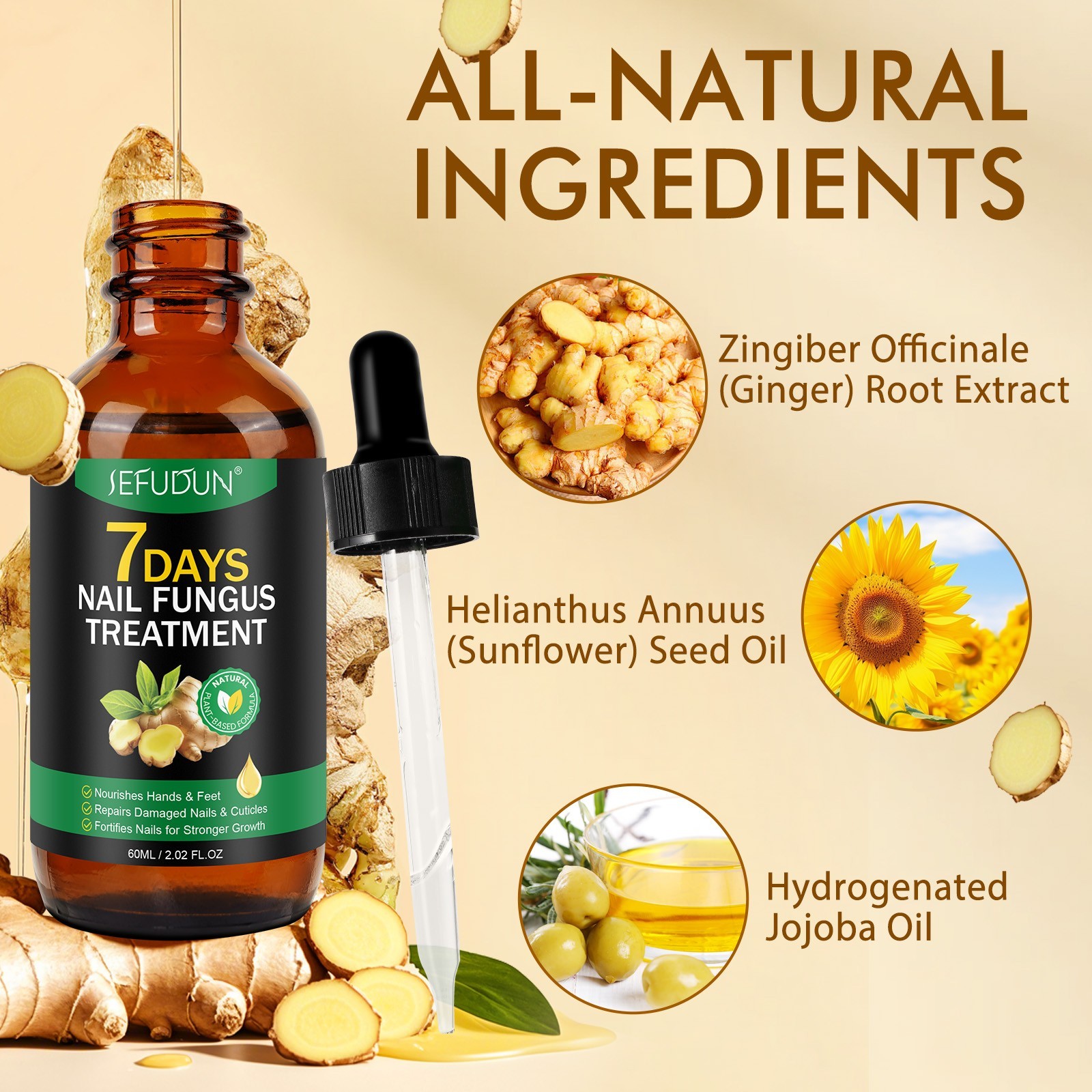 7 Days Nail Fungus Treatment – Extra Strength Repair for Nails & Cuticles 60ML