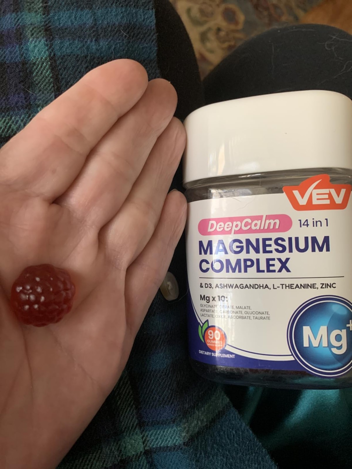 VEV DEEP CALM MAGNESIUM COMPLEX BRAND NEW SEALED GUMMY 14 IN 1 #90 GUMMIES
