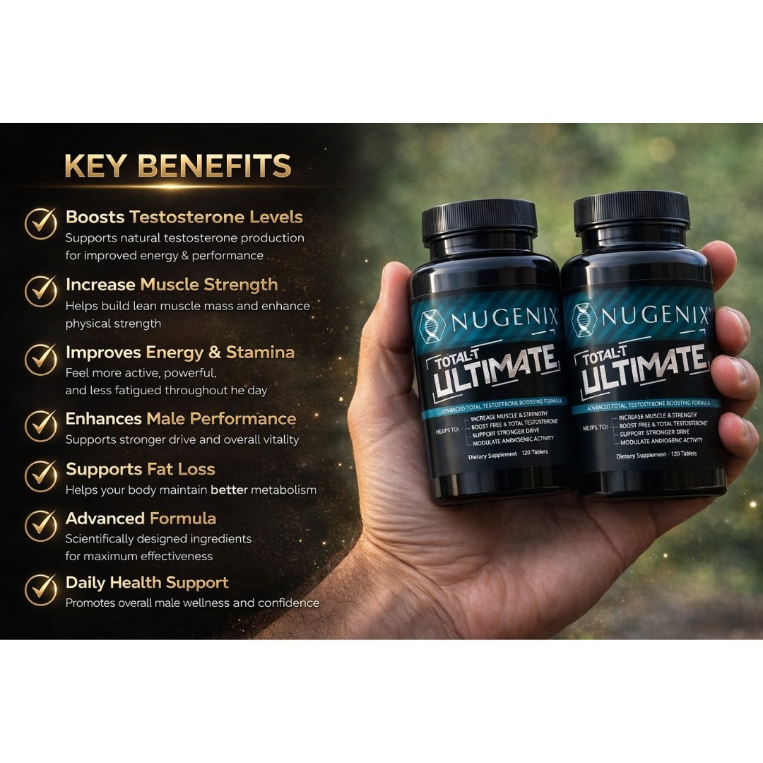 Nugenix Total-T Ultimate 120ct TestoBooster•Muscle•Stamina & Vitality 2 PACK