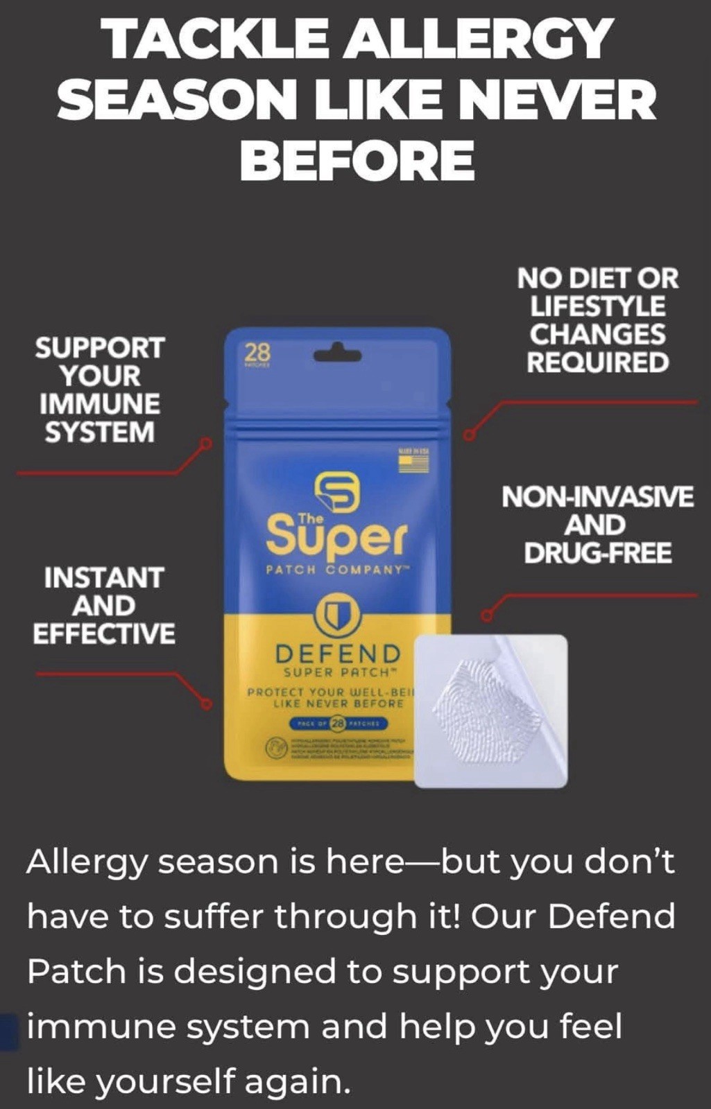 The Super Patch Company:The Liberty & Defend Super Patch Pack of 30 Patches Each