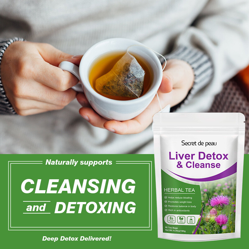 30 Days Detox Tea Bags 100% Natural Liver Metabolism Boost Immune Anti-oxidant