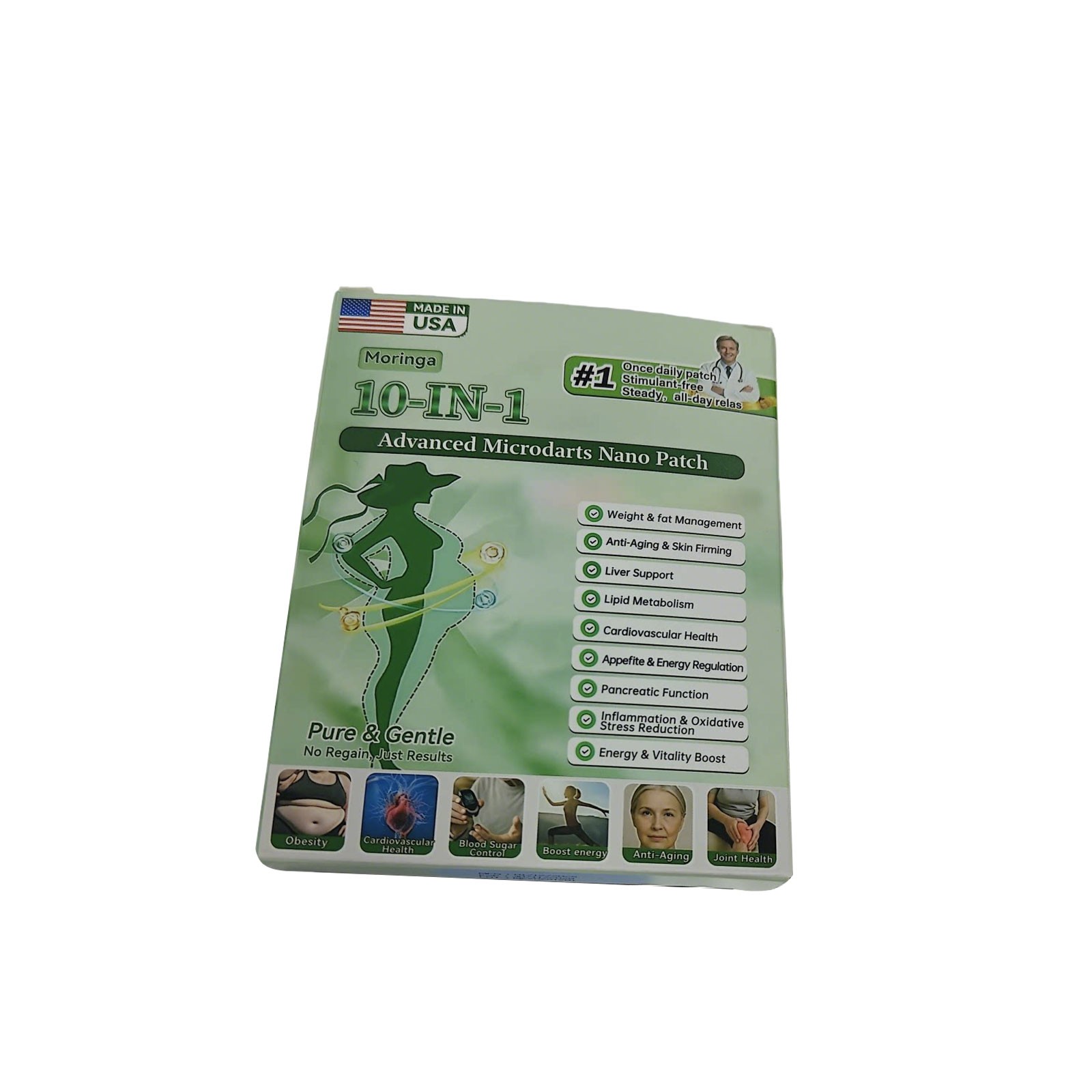 InsLemon Moringa Berberine AMPK 10-in-1 Metabolic Support Nano Microneedle Pat1x