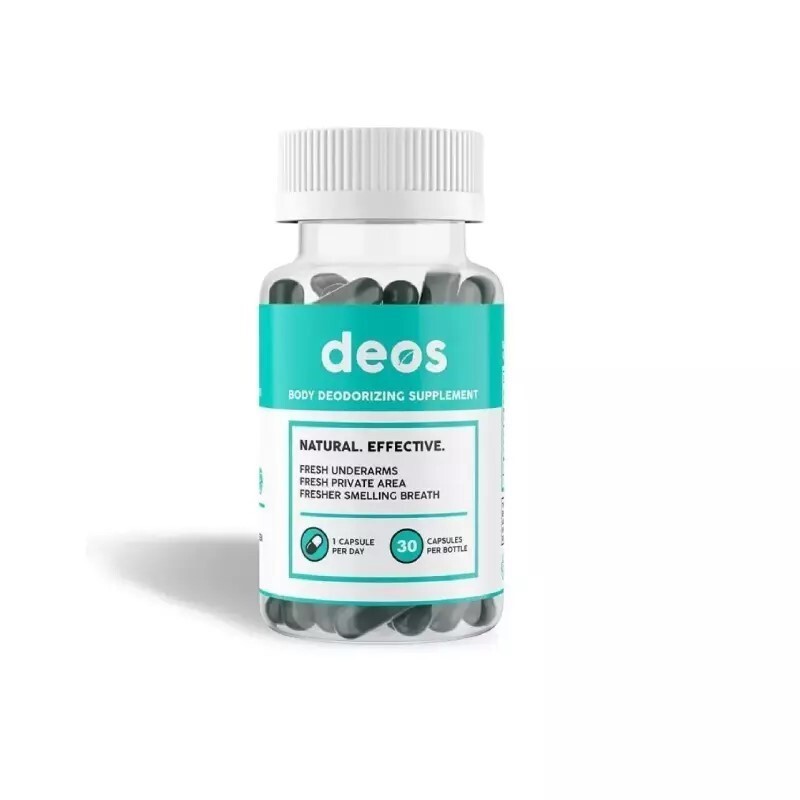 1-3 Pack DEOS Internal Deodorant Supplement – Full Body Deodorizer (30 Capsules)