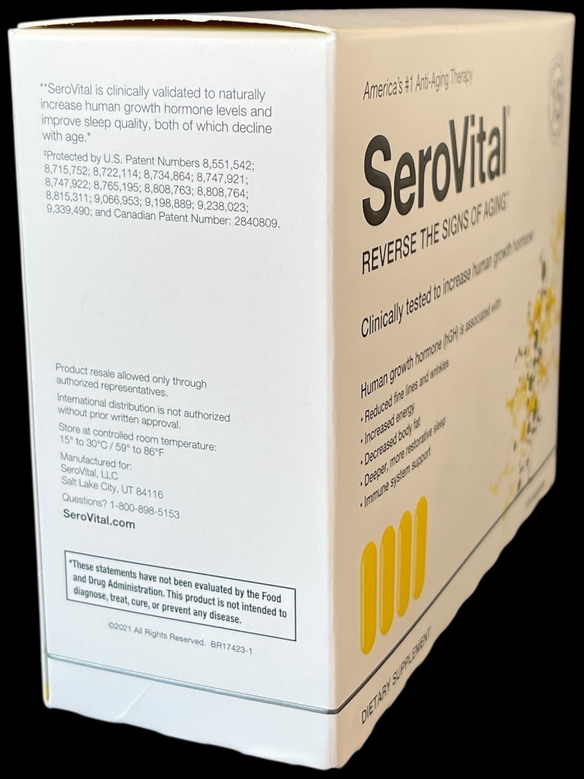 Serovital Dietary Supplement 120 Capsules Anti-Aging Therapy Sealed Box 10/2027