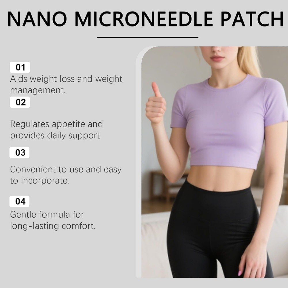 3-Pack Moringa Berberine NAD+ Weight Loss Patches Advanced Nano Microneedle