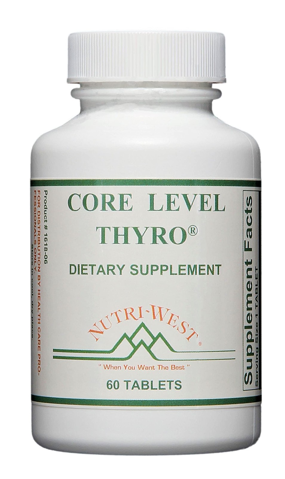 Nutri West Core Level Thyro 60 Tablets Thyroid Support Herbal Supplements