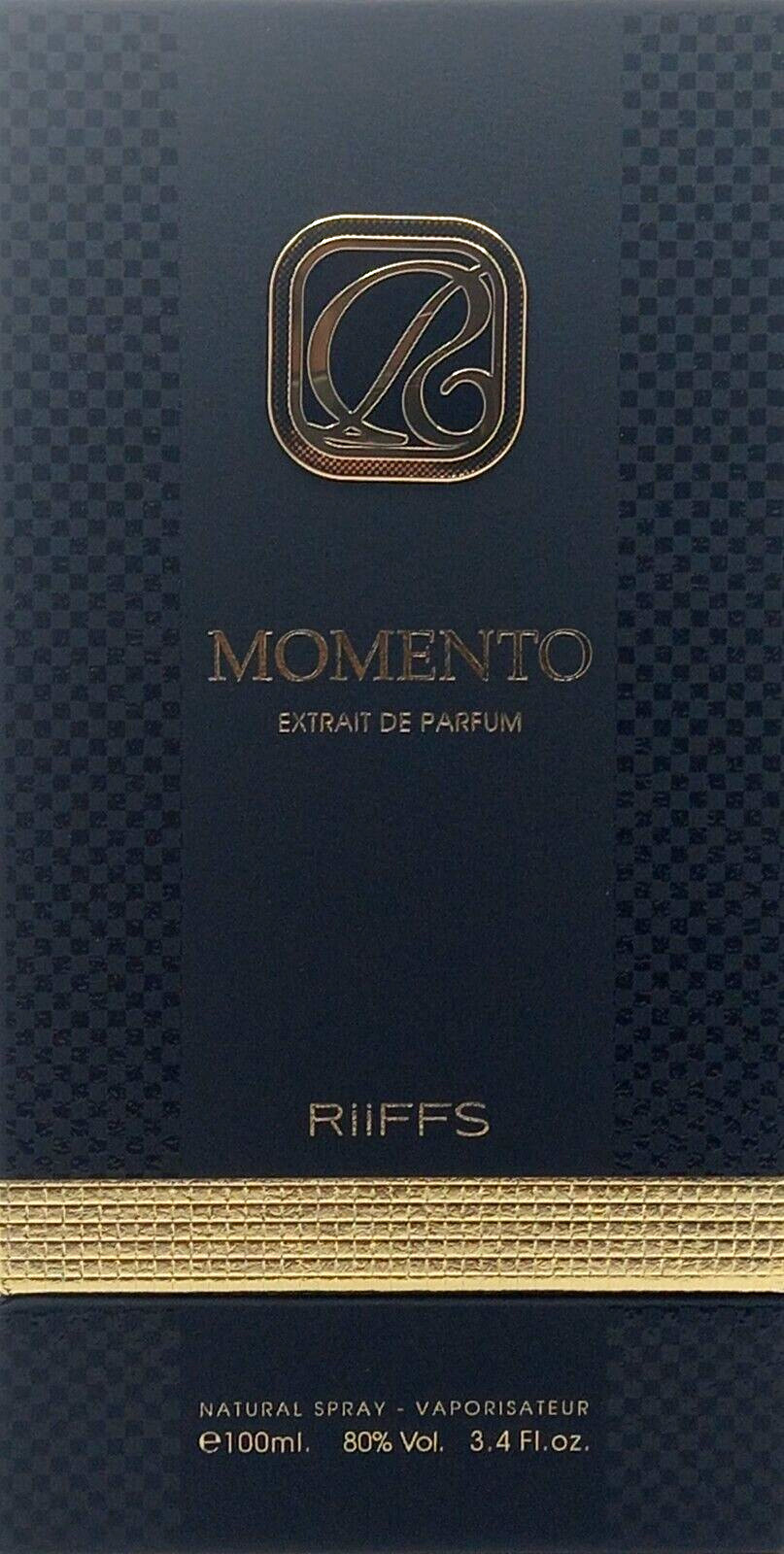 RIIFFS MOMENTO EXTRAIT DE PARFUM SPRAY UNISEX 3.4 Oz / 100 ml BRAND NEW ITEM!!!