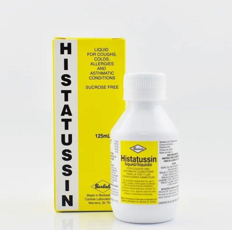 HISTATUSSIN Cold & Cough Treatment Syrup – 125ml – US BASED 7 DAYS DELIVERY