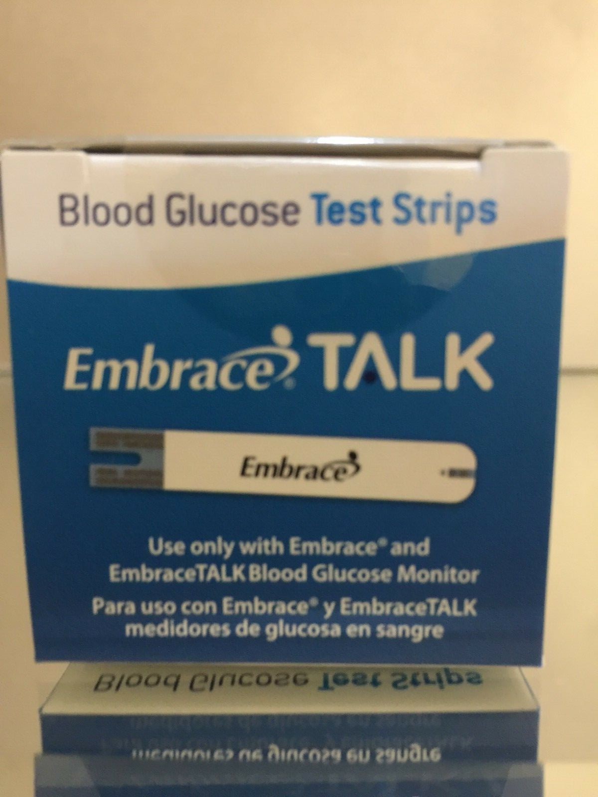 Embrace TALK Blood Glucose Test Strips 100 Qty. Exp 05/05/2025 Free shipping