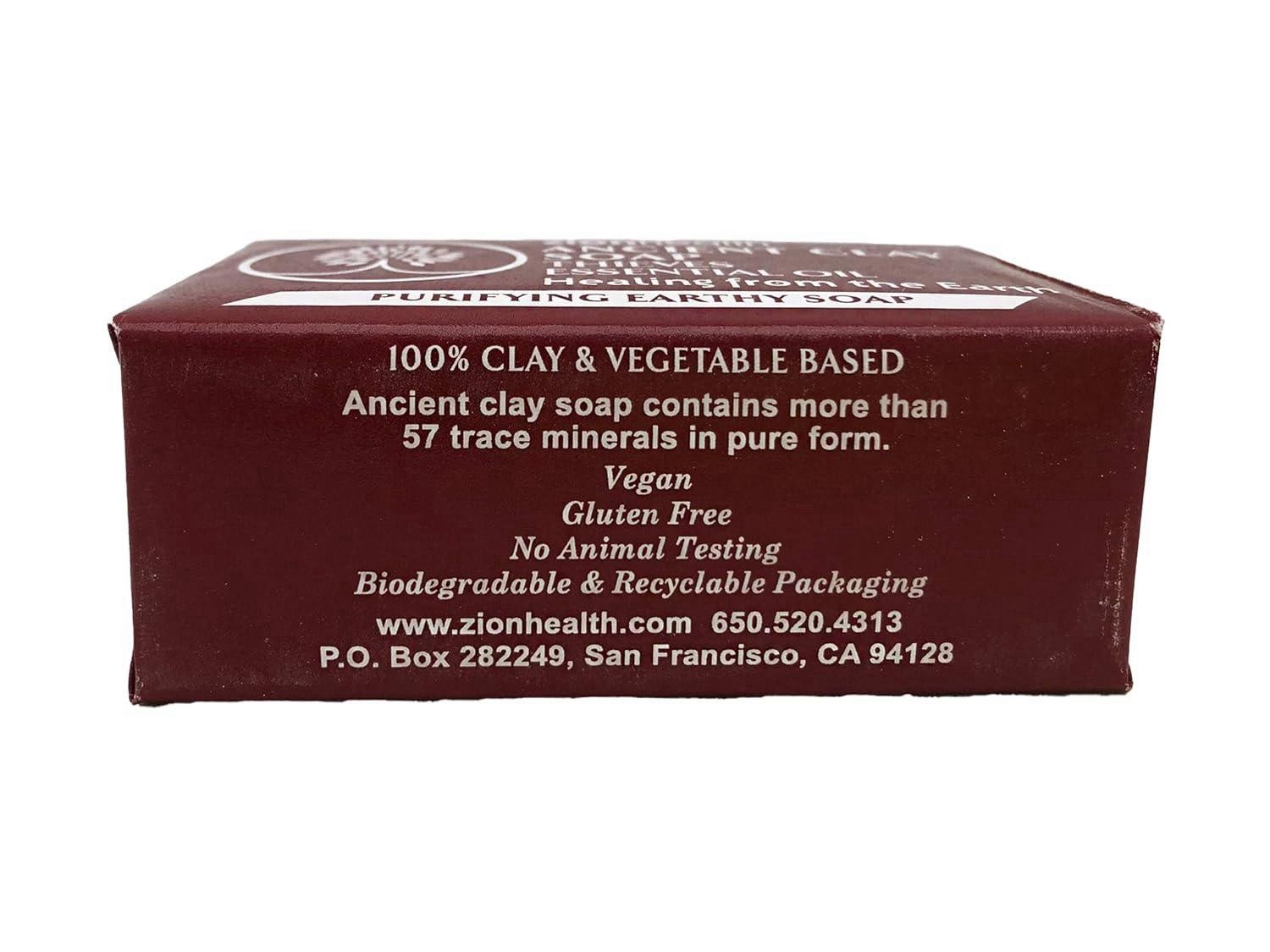 Zion Health Ancient Clay Soap Grave Robber Oil Moisturizing Earthy Soap 6 Ounce