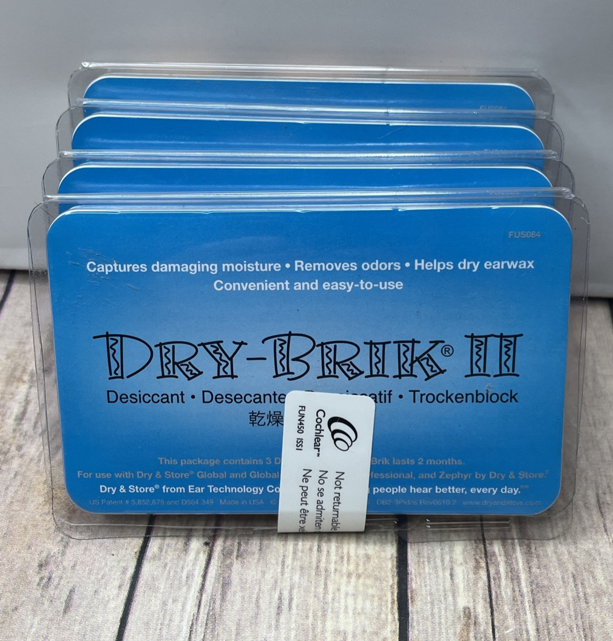 Dry-Brik II Desiccant Blocks Dry & Store 4 Packs of 3 = 12 Dry Brik dry-briks