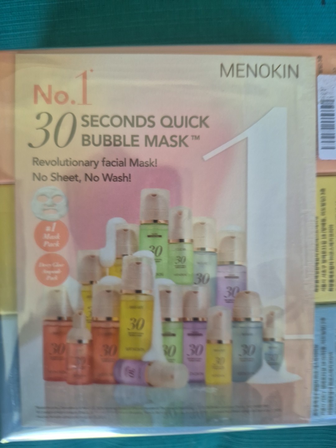 NEW- 3 Pack Menokin 30 Seconds Quick Bubble Masks – SEALED- EXP-2028!!!