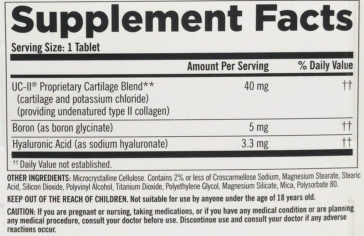 Triple Action Joint Support Capsules: Collagen, Boron & Hyaluronic Acid for F…