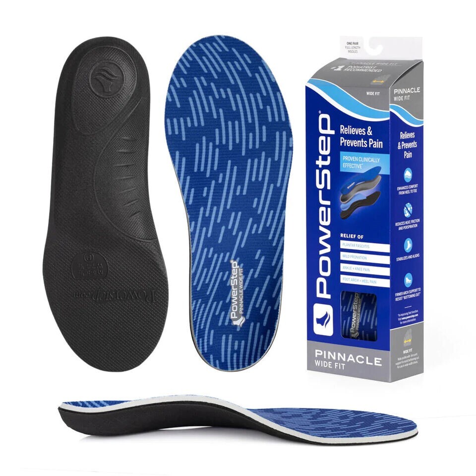 Powerstep Full Length Orthotics Arch Heel Support Insoles – All Sizes & Models