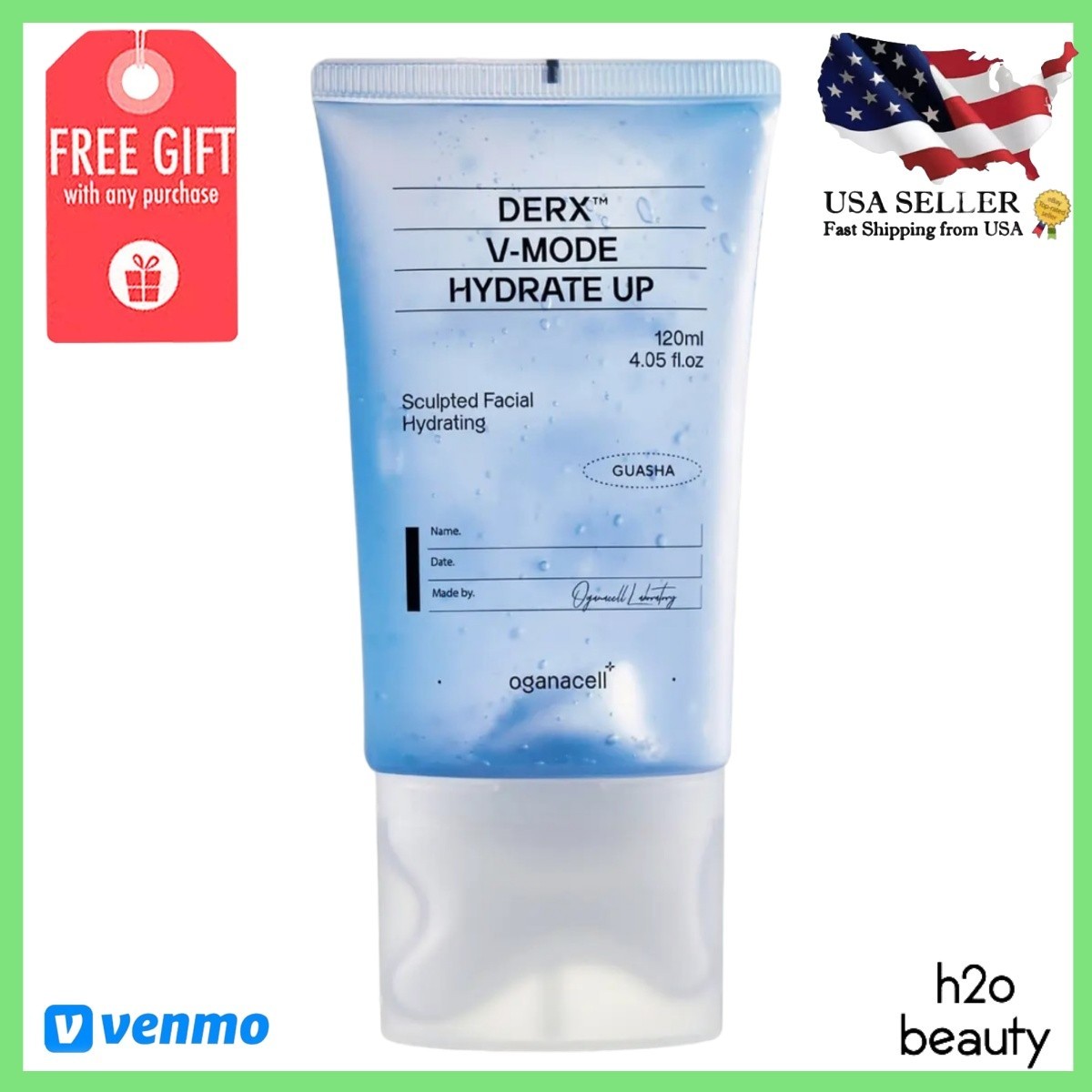 OGANACELL DERX V-MODE HYDRATE UP 120ml NEW IN BOX FAST FREE SHIP