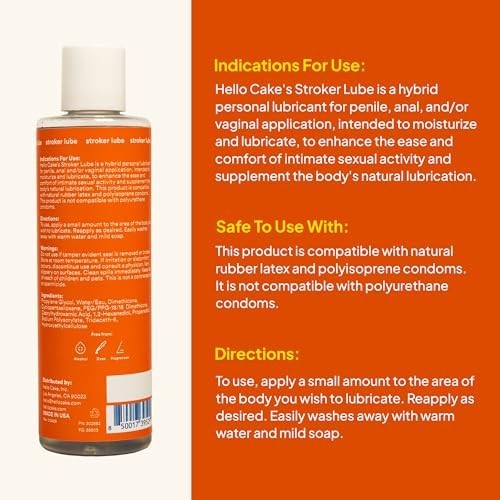 Hello Cake Toy Lube Thick Water-Based Personal Lubricant Adult Toys Non-Drip 8