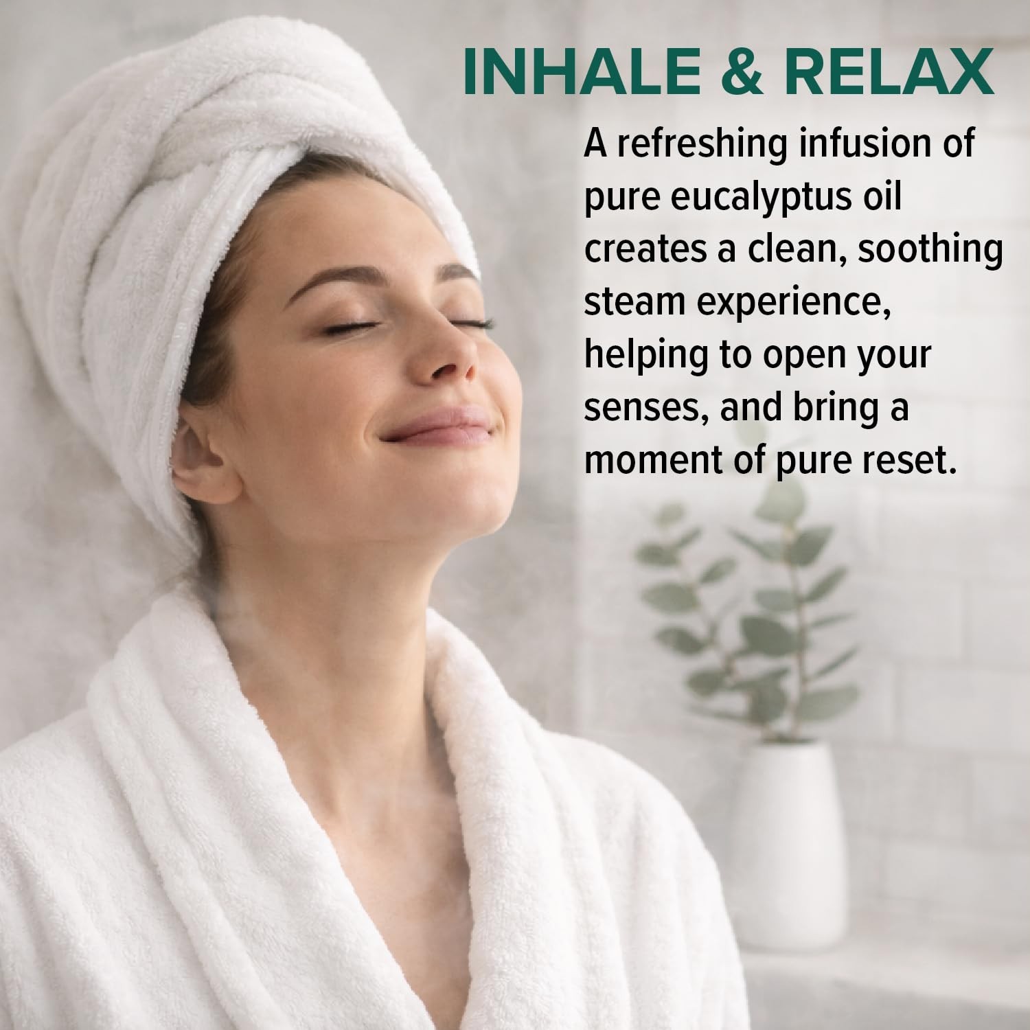 Eucalyptus Oil Shower Mist – Natural Aromatherapy Spray for Spa, Sinus Relief, 4