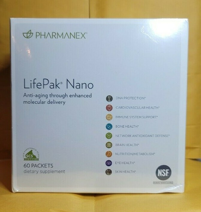 Nu Skin Pharmanex Lifepak Nano, 60 packets, Exp 09/2026New