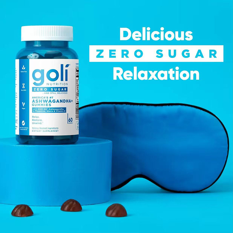 3 Bottles Goli Zero Sugar Best Seller Trio Set Gummies, 60 Counts Per Bottle
