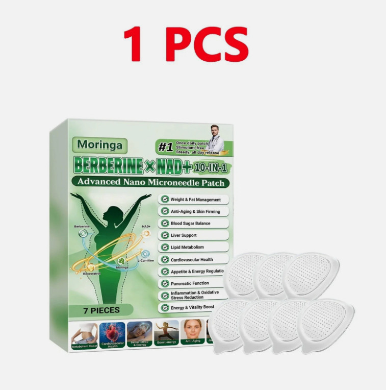 50% OFF Moringa Berberine x NAD+ 10-in-1 Advanced Nano Microneedle Patches New**