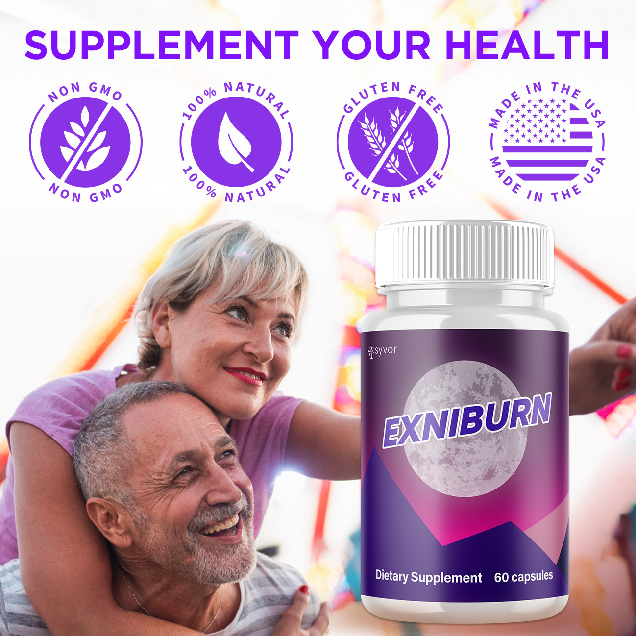 (2 Pack) Exniburn Advanced Energy & Fitness Max Supplement Exni Burn 120 Capsule