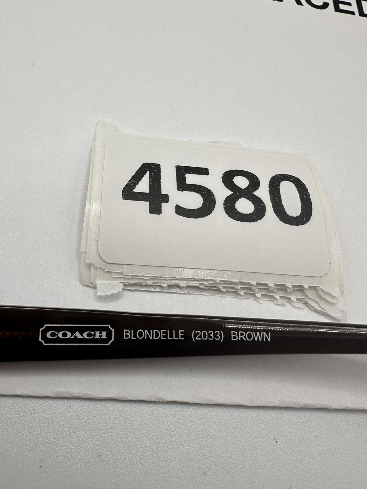 COACH BLONDELLE Eyeglasses Frame 49-16-135 2033 Brown Polish
